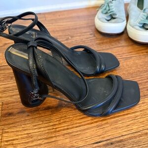 Sam Edelman Black Strappy Heels